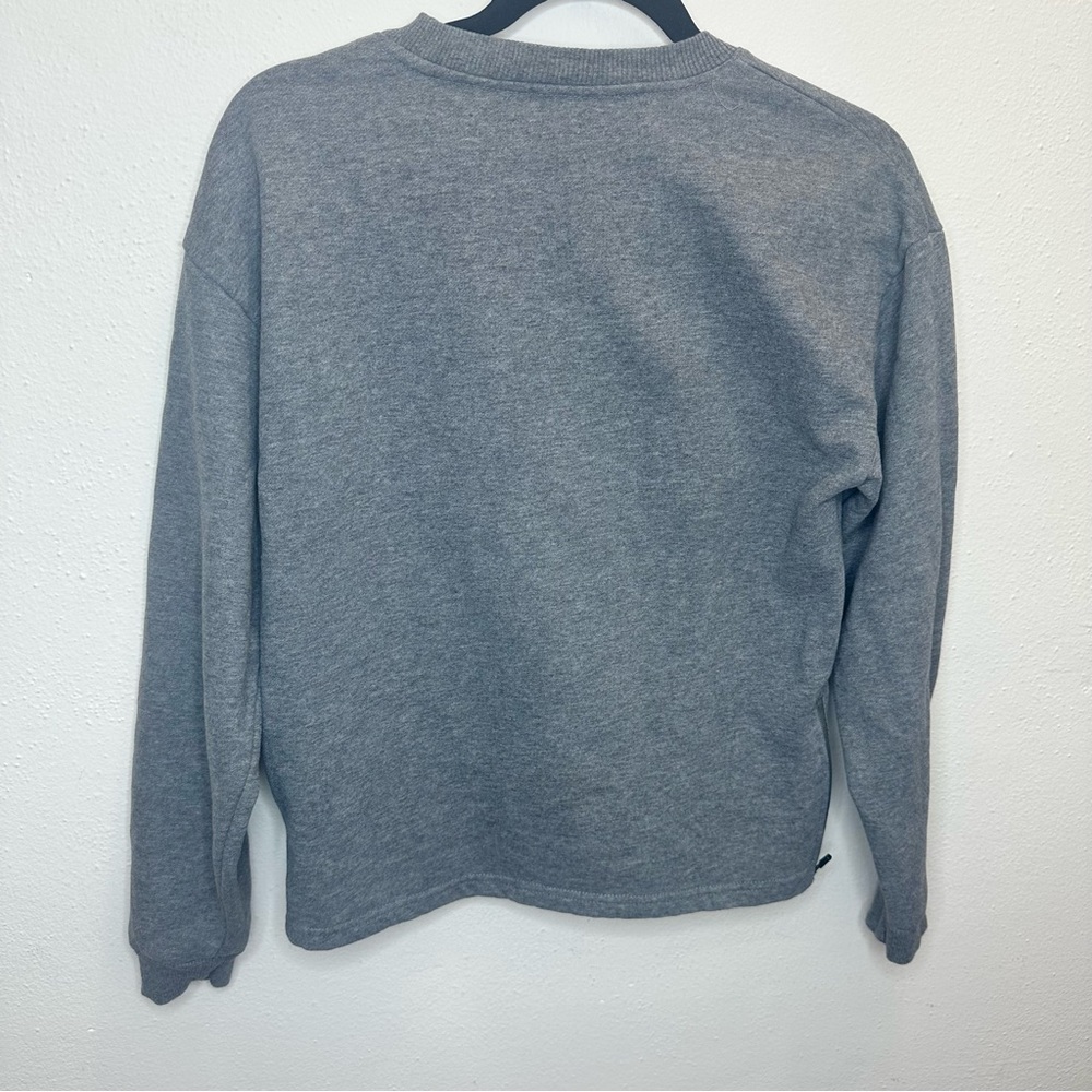 Zyia Active Gray Energetic Zipper Crewneck Sweatshirt Women's Size XSmall - Picture 7 of 13